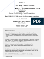 Robert W. Decker v. Hillsborough County Attorney's Office, Robert W. Decker v. Paul McDonough Etc., 845 F.2d 17, 1st Cir. (1988)