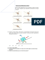 Exercícios Mecânica Geral PDF