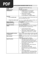 Specifications Infusion Pump Te112