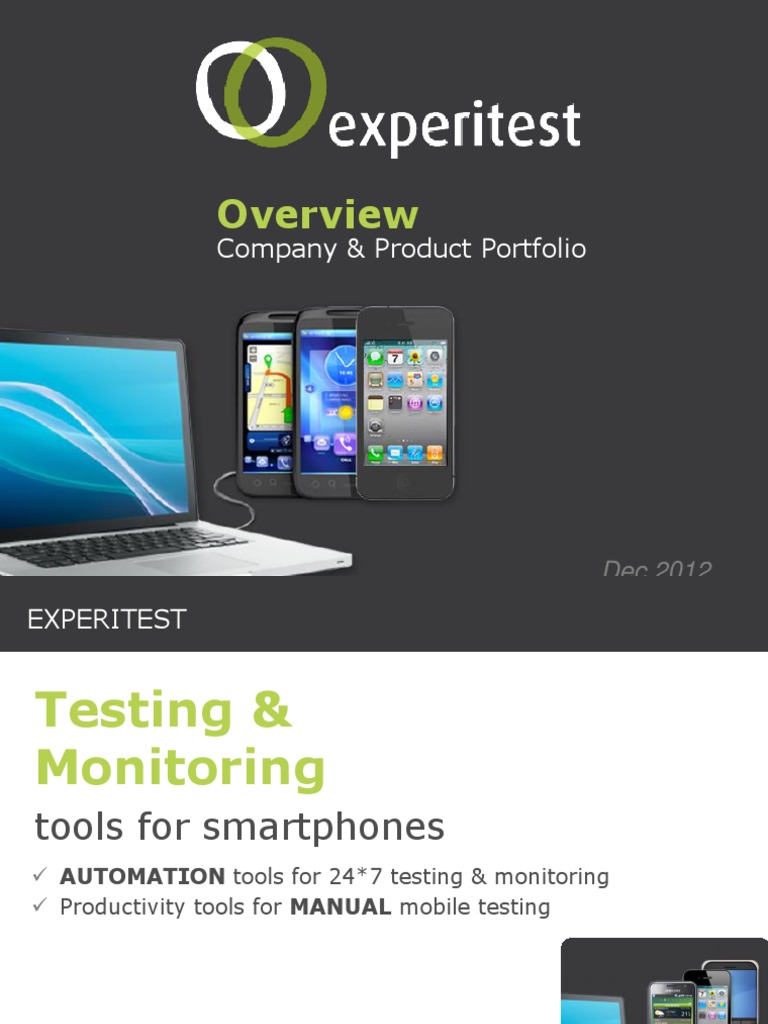 ExperitestOverview Presentation 14-3-2013 | PDF | Scripting Language ...