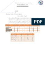 CONTROL de PROCESOS I Diagrama de Pareto y Causa y Efecto