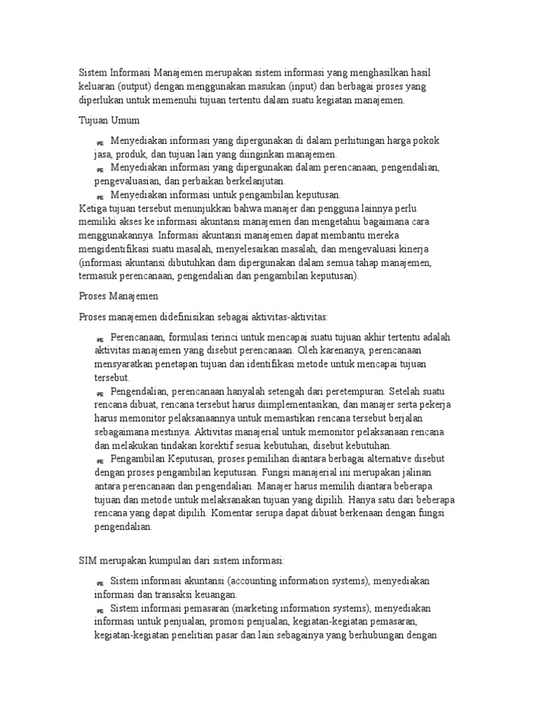 Contoh Artikel Sistem Informasi Manajemen | PDF