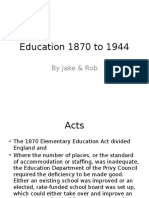 Education 1870 To 1944