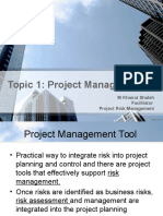 Topic 1 - Risk Project Management