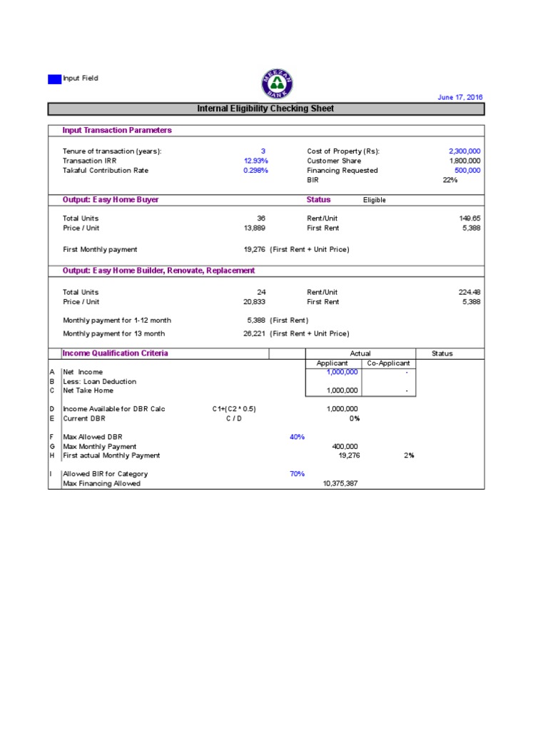 Easy Home Financing Eligibility Guide | PDF | Finance & Money Management