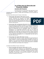 Desarrollar El Plan para La Dirección Del Proyecto