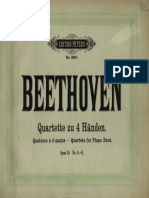 Beethoven Quatuors Op18 n4 Piano 4 Hands