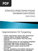Download Strategi Penetapan Pasar Sasaran Dan Posisi by ransipasae SN31599763 doc pdf