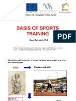 Basis of Sports Training: David Zahradník, PHD