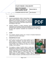 Inter Plant Standard - Steel Industry Format For Standard Maintenance Practices For Pneumatic Control Valves IPSS:2-07-097-14