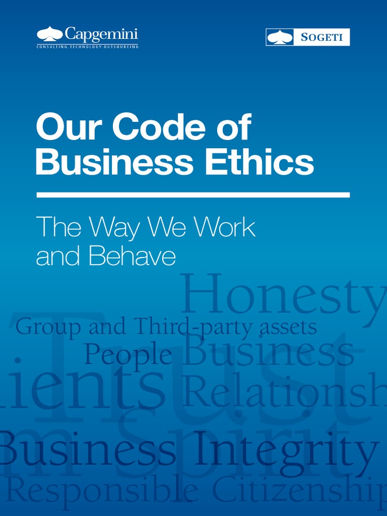 01 Code Of Business Ethics English V1 2 Business Ethics Competition Law