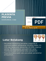 PLASENTA PREVIA: PENYELESAIAN DAN KOMPLIKASI