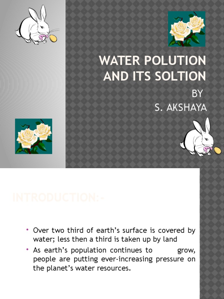 PowerPoint Presentation of Water Polution and Its Prevention | PDF ...