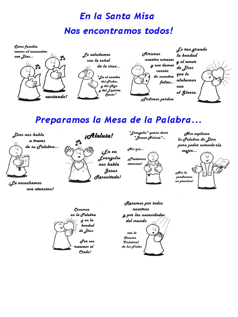 Partes de La Misa Para Niños