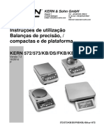 Manual Instruções de Utilização Balança Kern