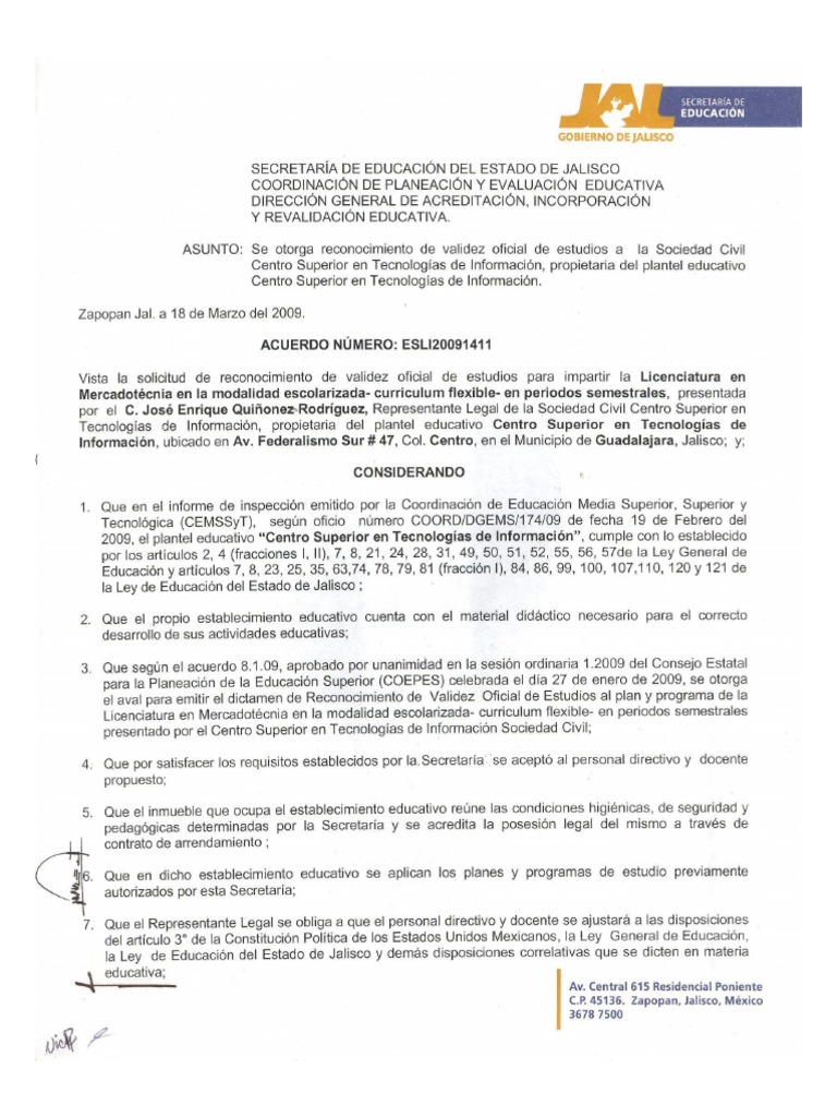 Ejemplo de Rvoe | PDF