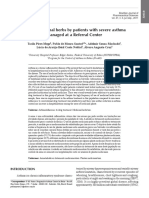 Use of Medicinal Herbs by Patients With Severe Asthma Managed at A Referral Center