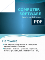 Computer Software: Made by Sarthak Kumar