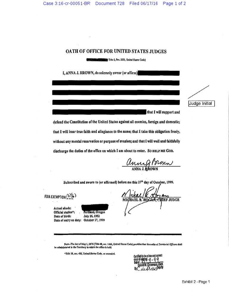 Oath of office sample image