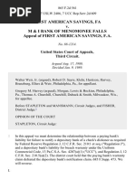 First American Savings, Fa v. M & I Bank of Menomonee Falls Appeal of First American Savings, F.A, 865 F.2d 561, 1st Cir. (1989)
