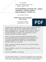 In Re Plaza de Diego Shopping Center, Inc., Debtor. Appeal of Robert L. COLEY, Esquire. in Re Petition of Robert L. COLEY, Etc