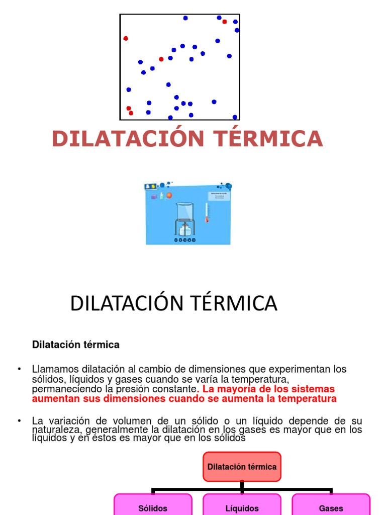 Dilatación Térmica Expansión térmica Propiedades del agua