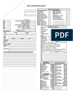 Interactive Rifts Character Sheet