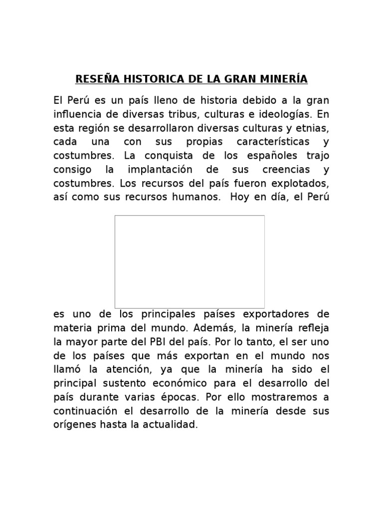 Historia de la Gran Minería en Perú | PDF | Minería | Perú