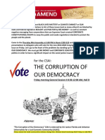 GA 2016--Flyer for CSAI -The Corruption of Our Democracy)