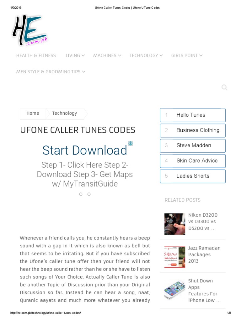 Ufone Caller Tunes Codes - Ufone UTune Codes | PDF | I Tunes | Text ...