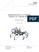 Implementation of A Skating Motion On A Spider Robot: Bachelor Thesis