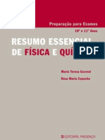 Preparação para Exames, Resumo Essencial de Física e Química (Editorial Presença)