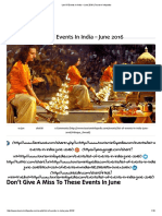 List of Events in India - June 2016 - Tourism Infopedia