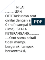 AFTAR NILAI KEKUATAN OTOTKekuatan Otot Dinilai Dengan Angka 0