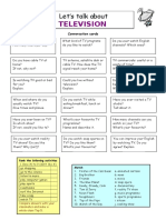 Television - Pre-Int+ - Con Cards & Matching Exercise