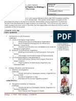 Bio2 Course Outline