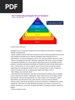 Os Sete Níveis Evolutivos