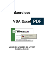 VBA Excel 2000 - Livret D'exercices