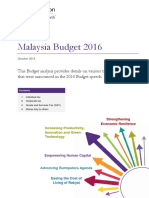 Malaysian Budget 2016