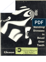 Bending Stresses in Bevel Gear Teeth