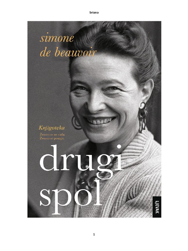 Simone De Beauvoir Livre Le Plus Connu Simone de Beauvoir - Drugi Spol