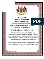 Kta Pendidikan 1996