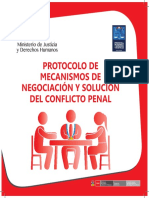 4 Protocolos de Mecanismos de Negociación y Solución Del Conflicto Penal