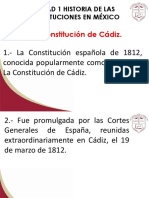 Unidad 1 Historia de Las Constituciones en Mexico PDF