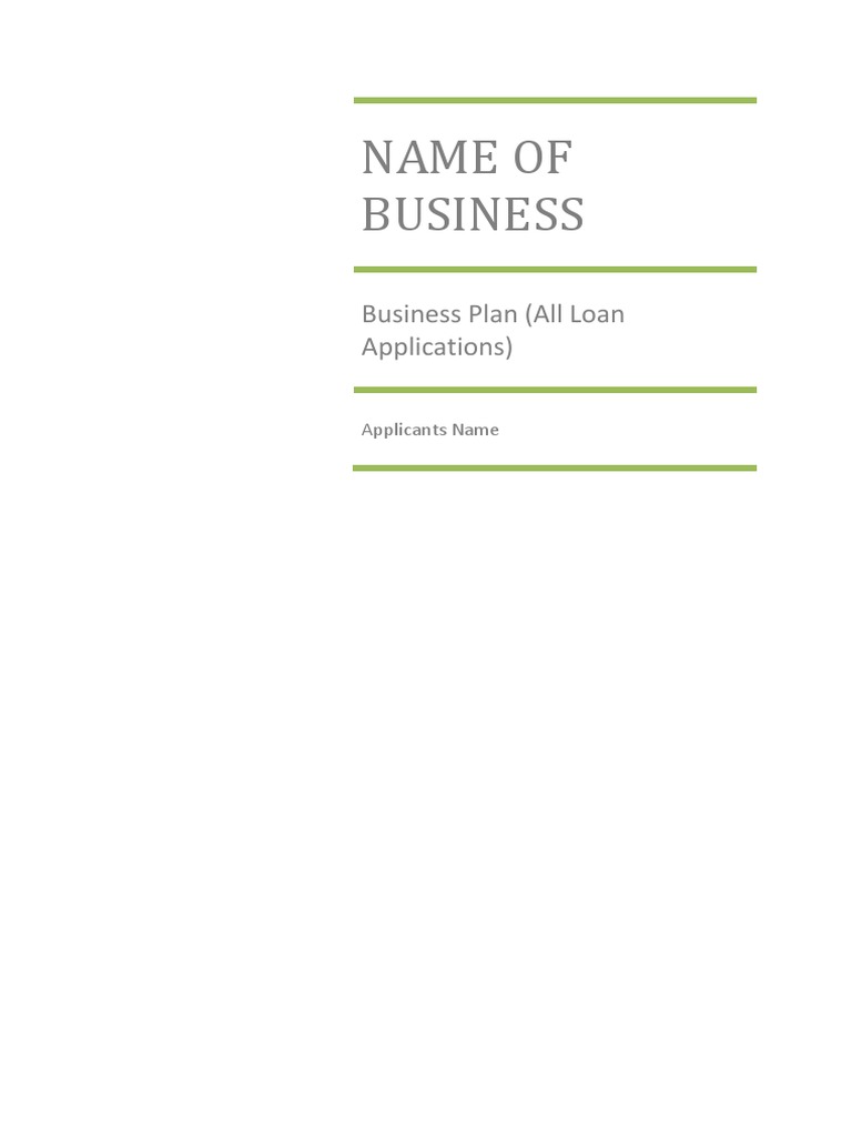 Comprehensive Business Plan Template | PDF | Competition | Strategic ...