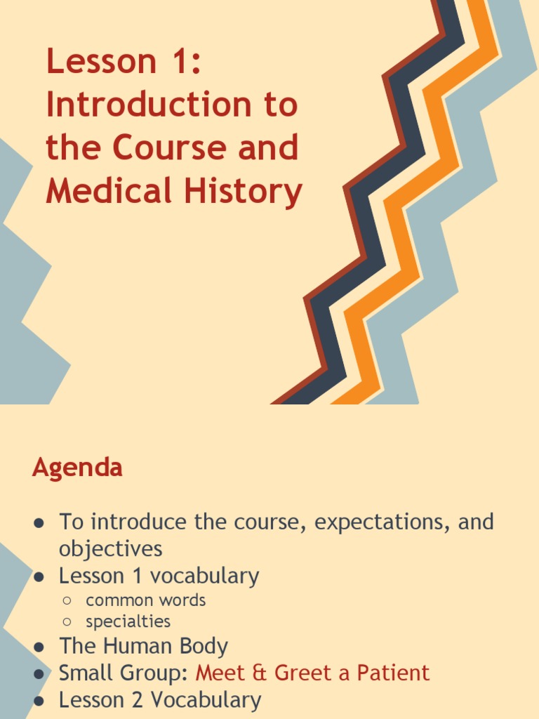 Lesson 1 Medical Spanish PDF Medicine Medical Specialties