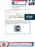 AA1-Evidence 1 My Profile Sena