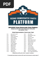 Download Texas Democratic Party 2016 Platform by dmnpolitics SN316121364 doc pdf