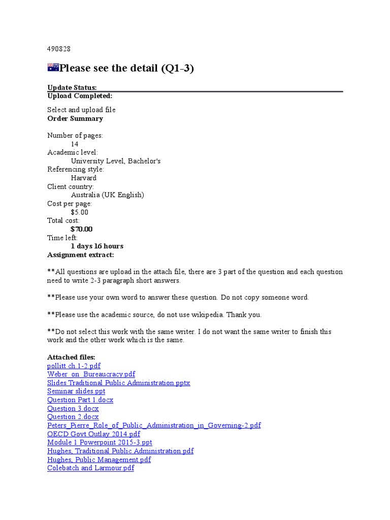 University Assignment Q1-3 Details | PDF