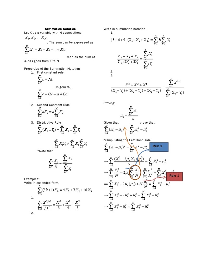 Calculus 6.3 Summation Notation Notes – PMCWF